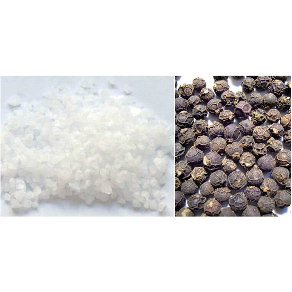 Balsara's Millers Spice Combo Pack - Sea Salt Coarse 200g - Whole Black Peppercorns 100g