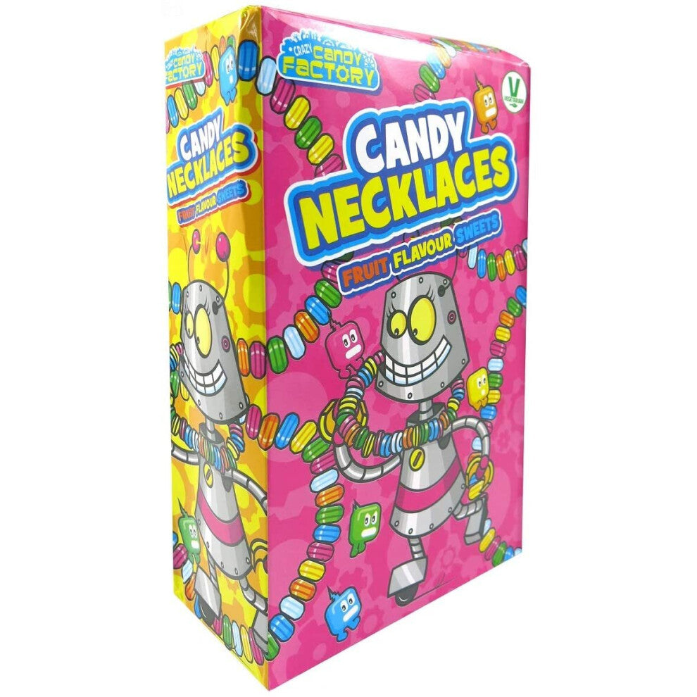 Crazy Candy Factory Candy Necklaces - 30 x 17g, Vegetarian, Individually Wrapped