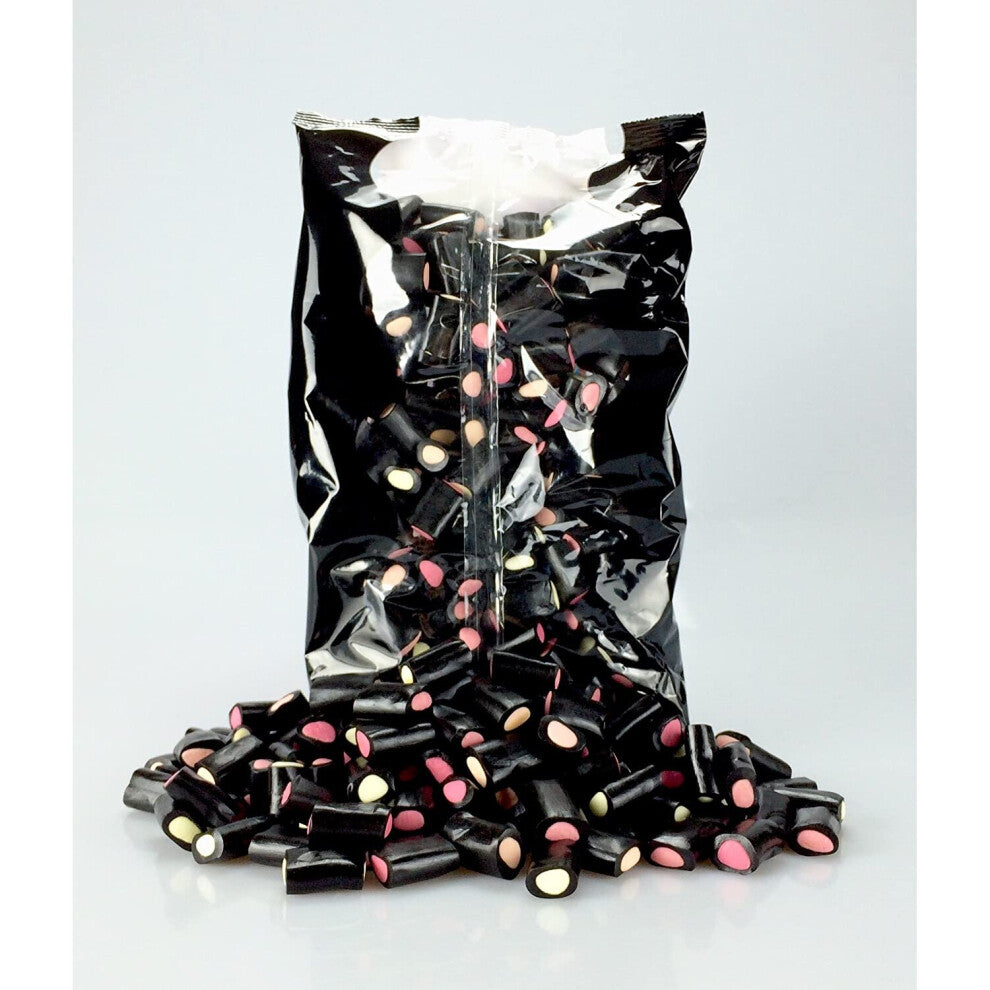 LIQUORICE Cream Rock Pieces 1kg Candy Sweets Ideal Gift - Birthday- Party