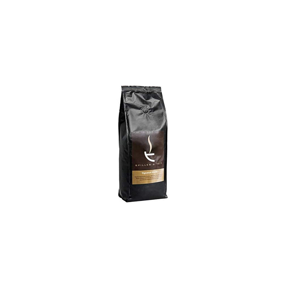 Spiller & Tait Signature Blend Coffee Beans 1kg Bag - Multi Award Winning - Freshly Roasted in The UK - Espresso Blend Suitable for All Coffee Ma