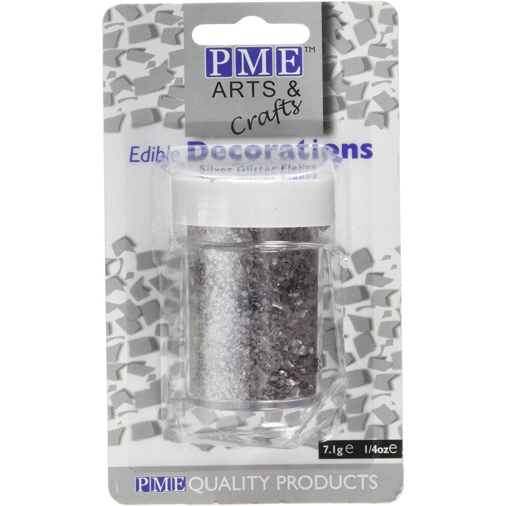 PME Glitter Flakes Silver