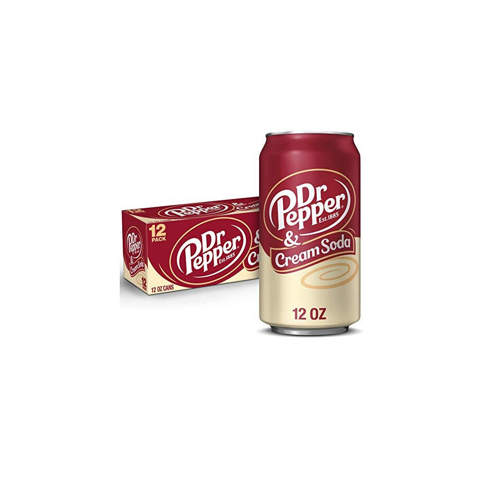 Dr Pepper Drink Can 355ml Pack , Cream Soda, 4260 millilitre, (Pack of 12)