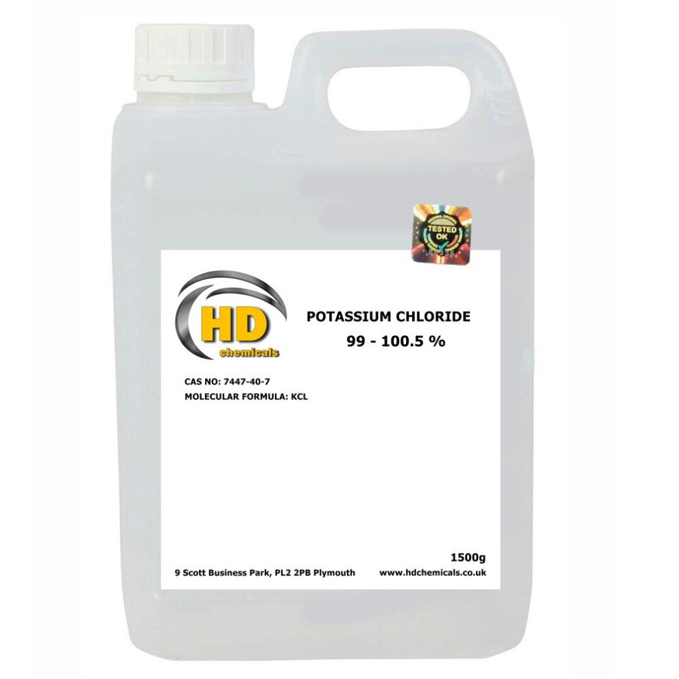 (1500g) Potassium Chloride 99% food  flavouring, supplement