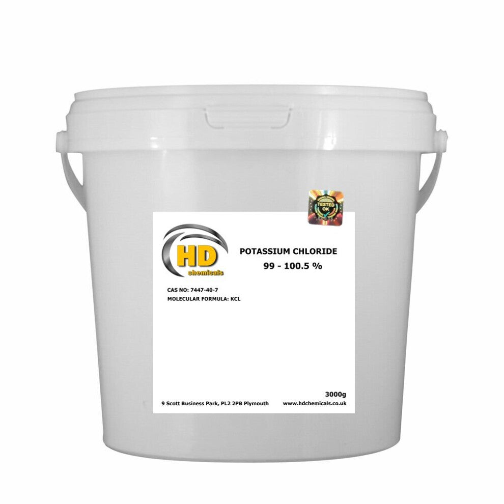 (3000g - 3kg) Potassium Chloride 99% food  flavouring, supplement