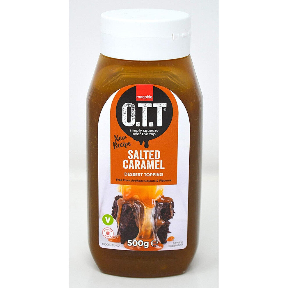 Macphie - OTT Salted Caramel Dessert Topping Sauce 500g