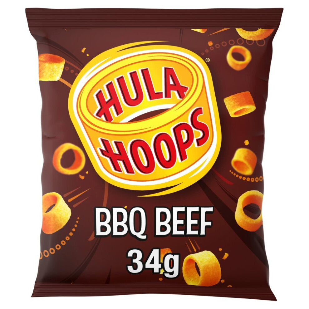 KP Hula Hoops BBQ Beef  34g (Pack of 32)