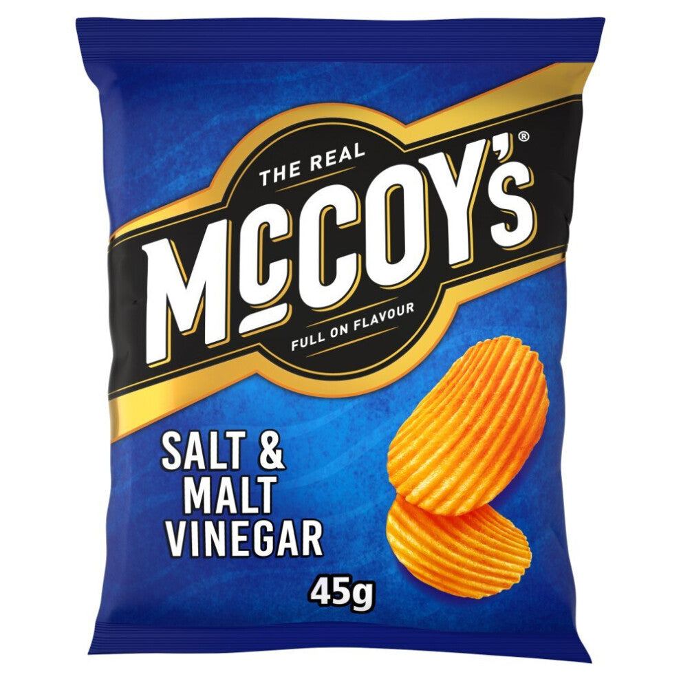 Mccoys Salt & Malt Vinegar 45g (Pack of 30)
