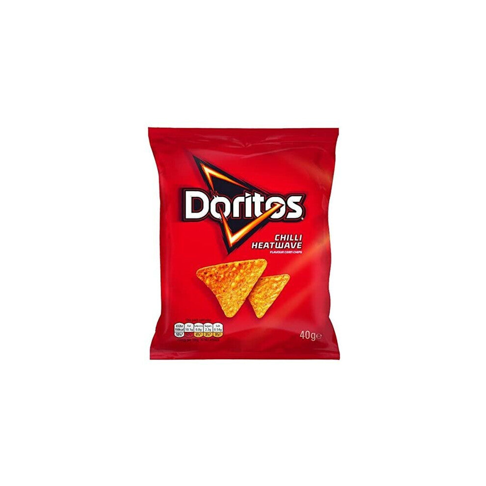 Doritos Chilli Heatwave Tortilla Chips 40g (Pack of 32 x 40g)