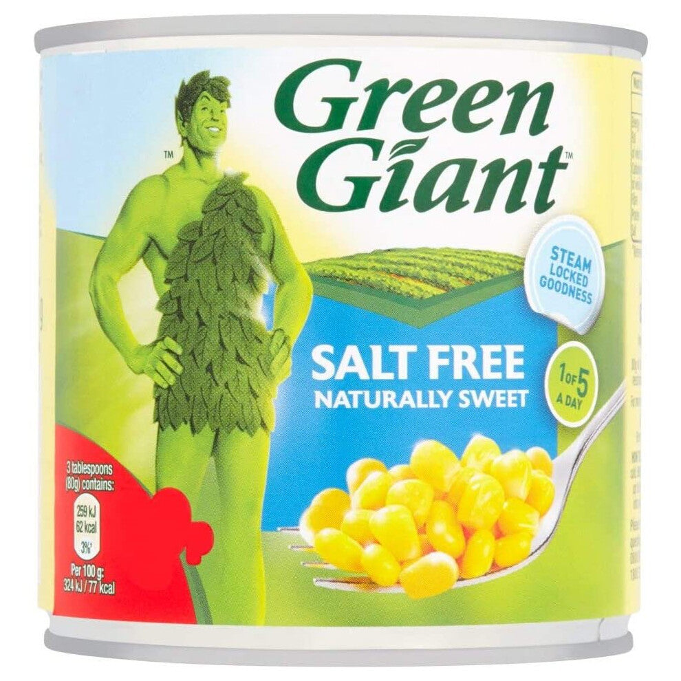 Green Giant Salt Free Sweetcorn 340g x 2