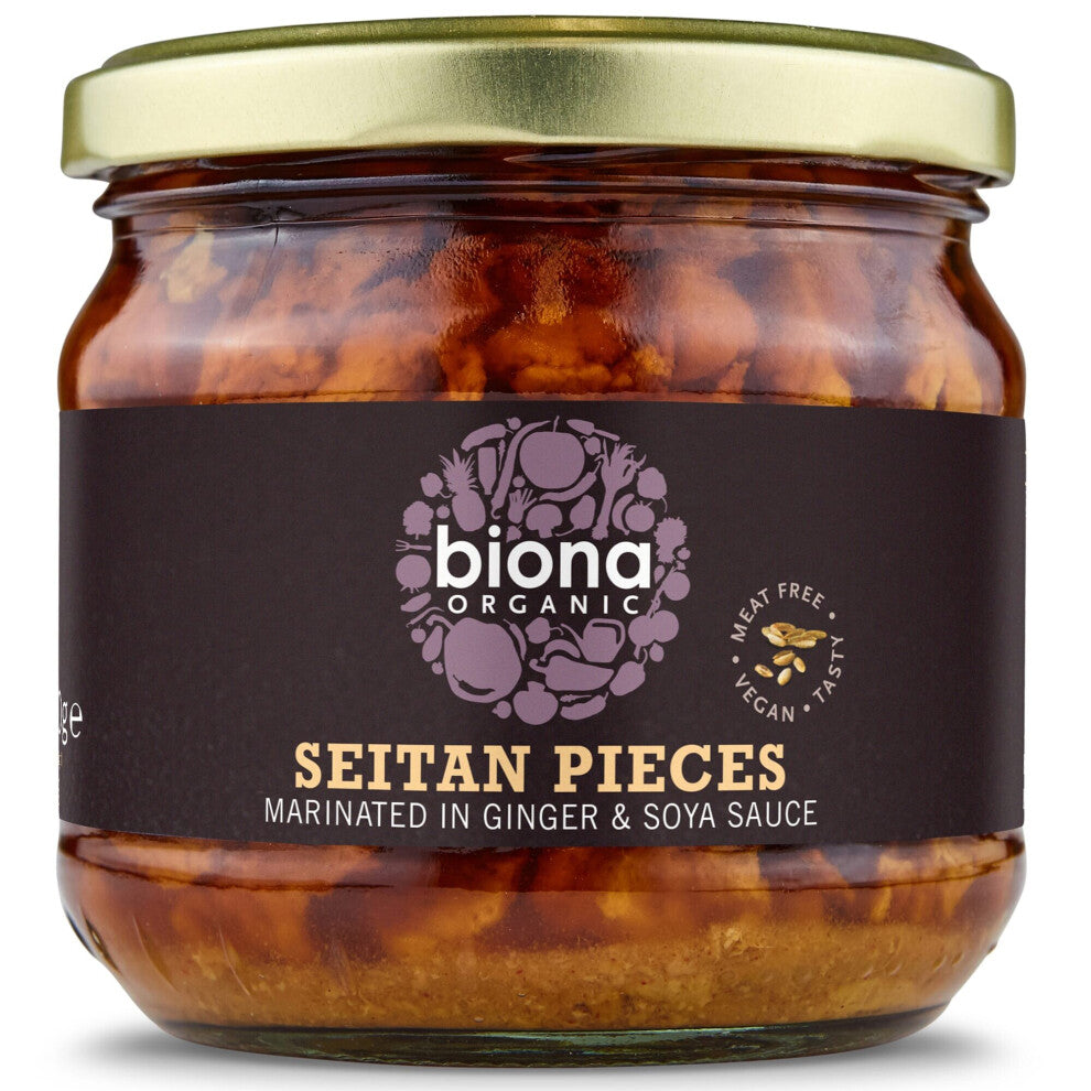 Biona Organic Seitan in Soya Sauce and Ginger - 6x350g