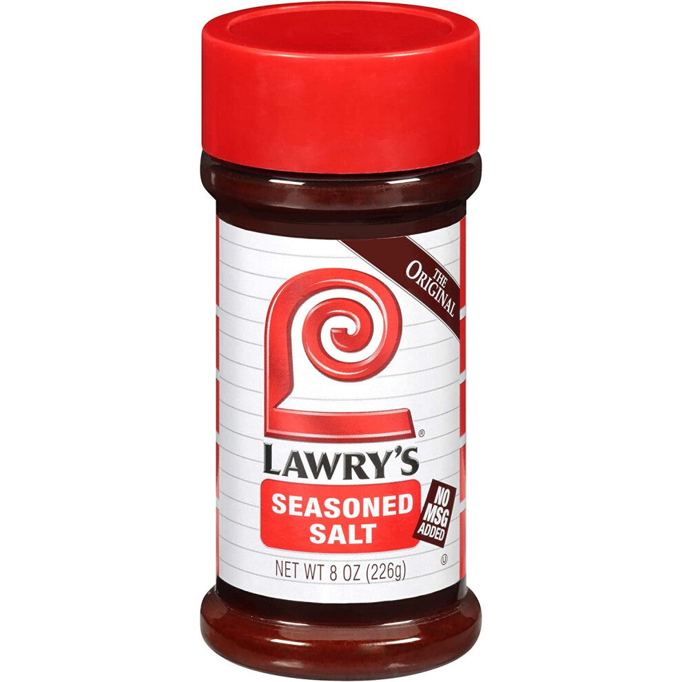 Lawry's, Original Seasoned Salt - Seasoning Salt, No MSG, Spice Shaker - 8 oz, Beef, Pork, and Chicken Seasoning Salt