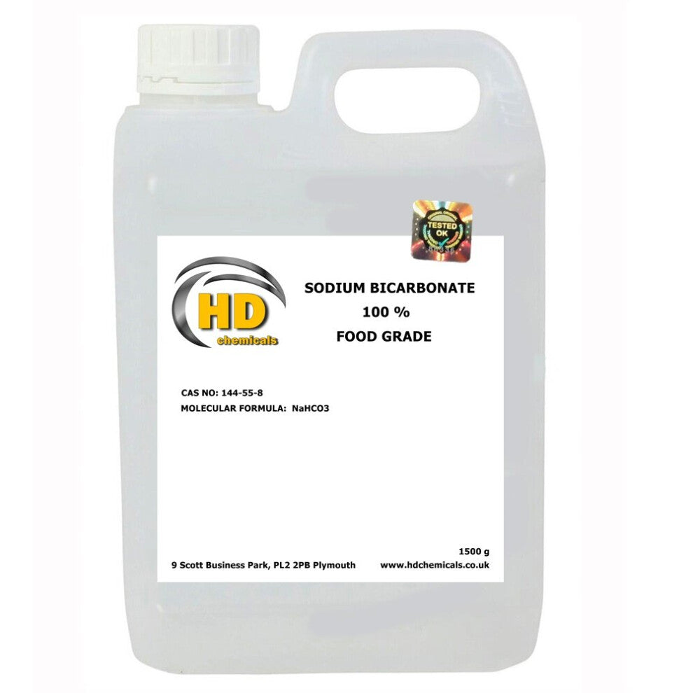 (1500g - 1.5kg) Sodium Bicarbonate of Soda Baking Soda Fine Powder Food Grade
