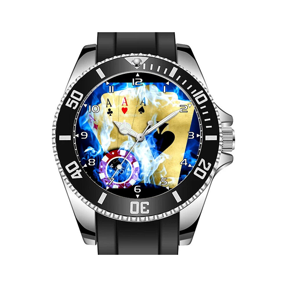 Ace Of Aces Poker chips Sporty Unique Stylish Wrist Watch