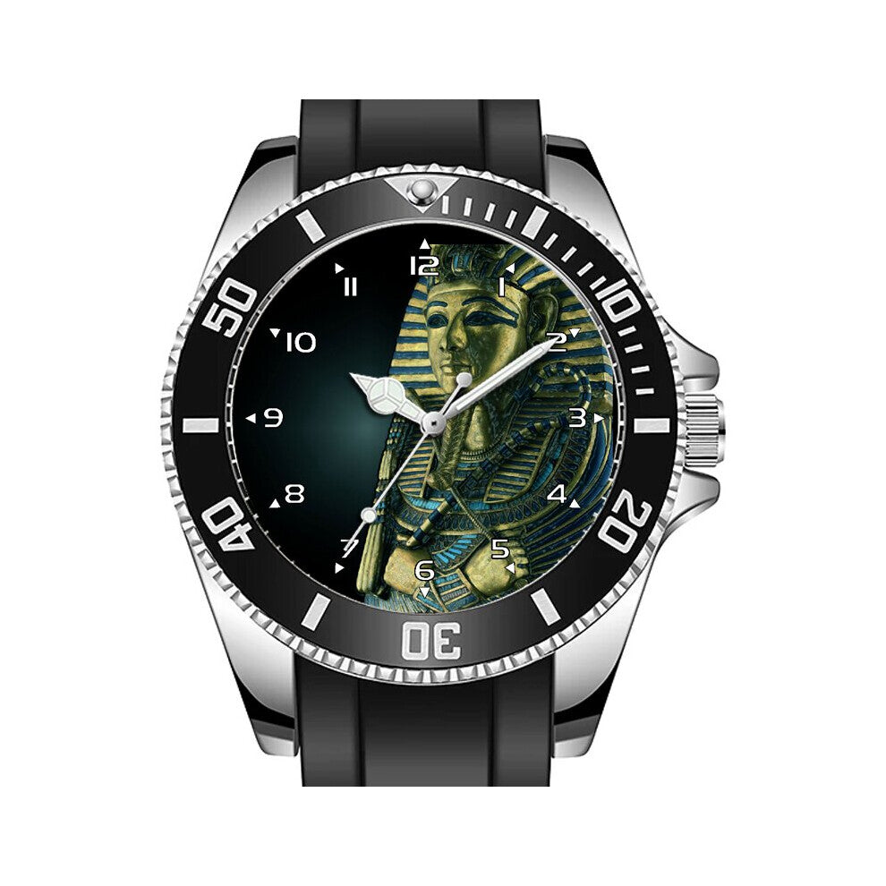 King Tut Tutankhamun Egyptian Pharoah Beautiful Collectable Watch Uk Seller
