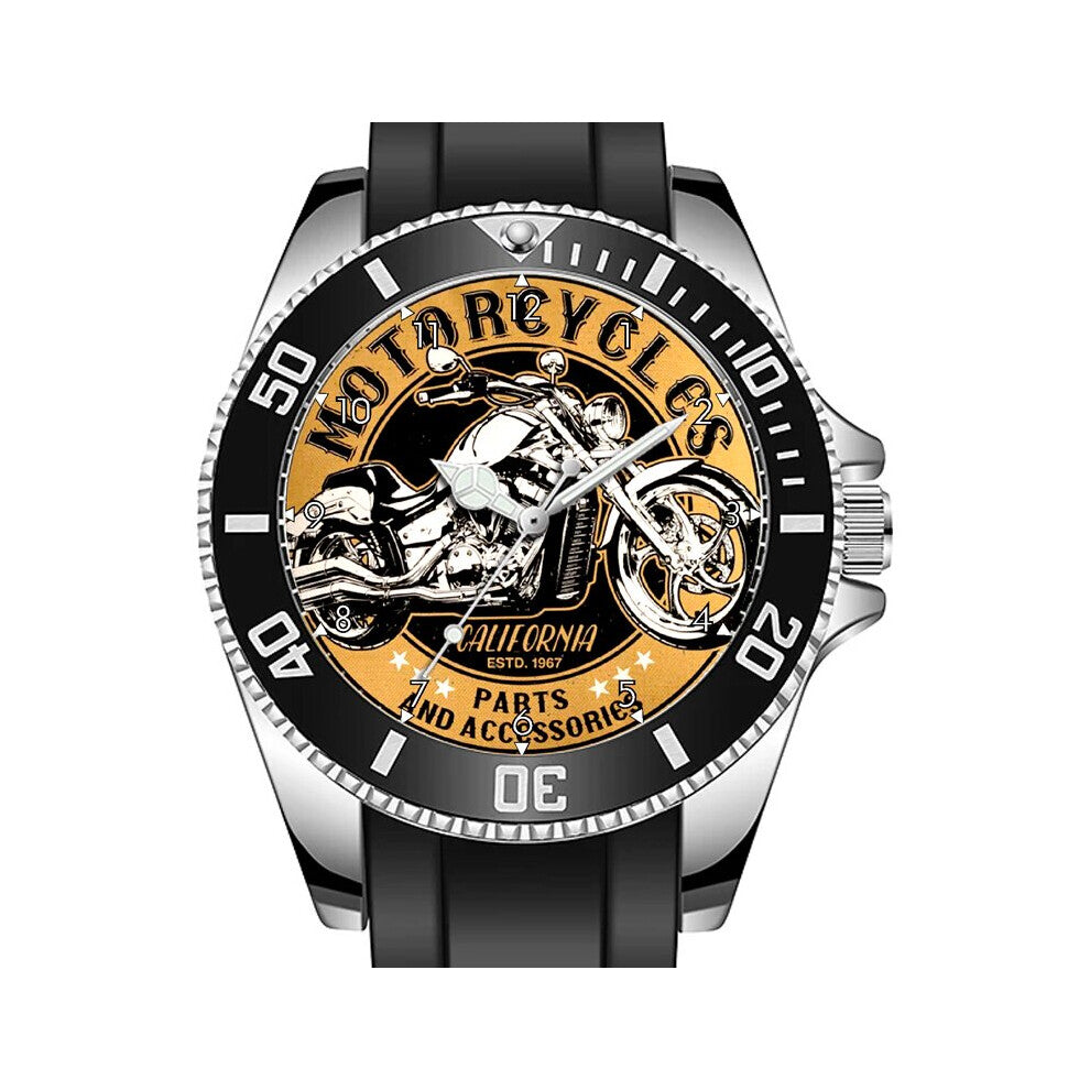 Biker California Racers Art Motorcycle Sporty Unique Stylish Wrist Watch