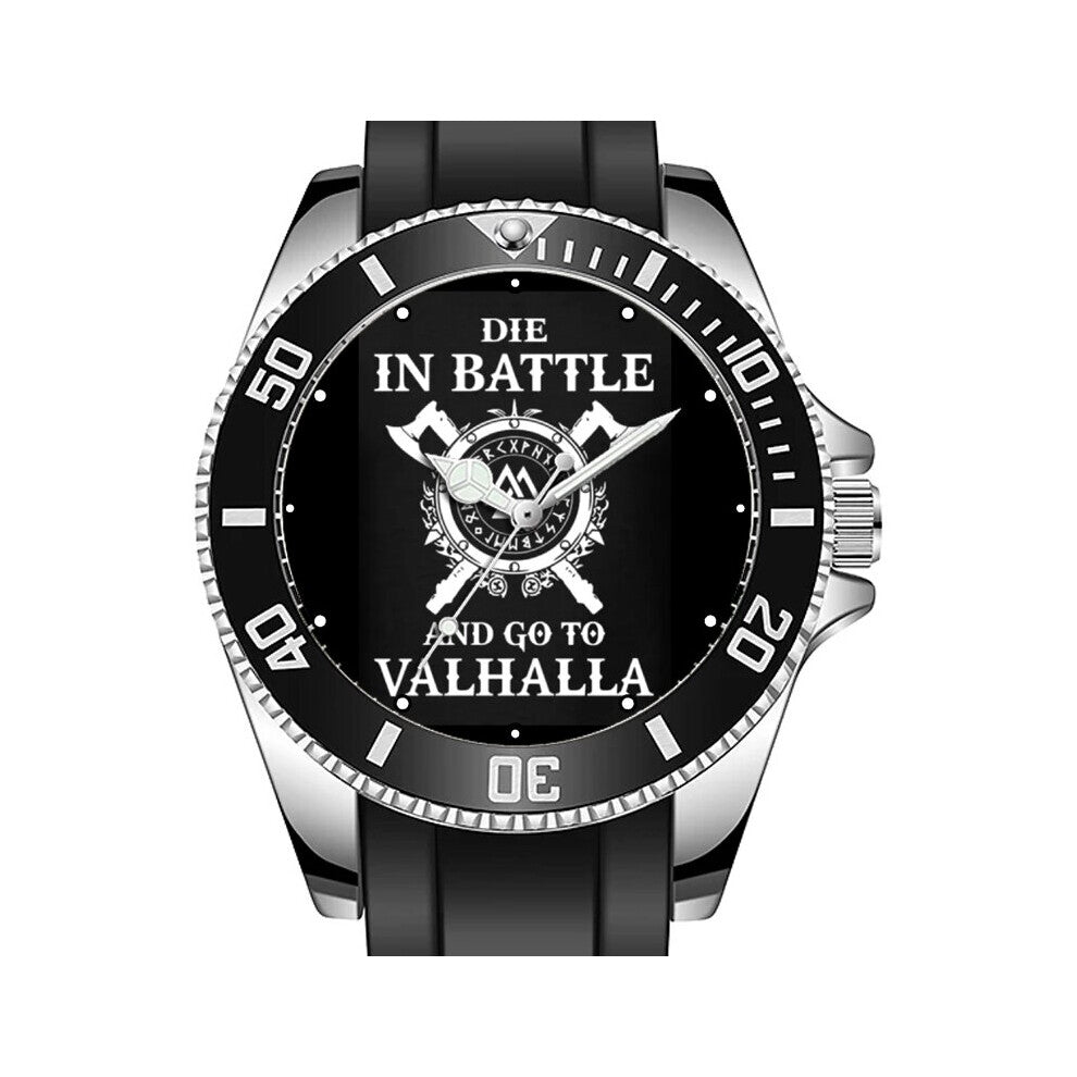 Skull Biker Valhalla Battle Punk Art Sporty Unique Stylish Wrist Watch