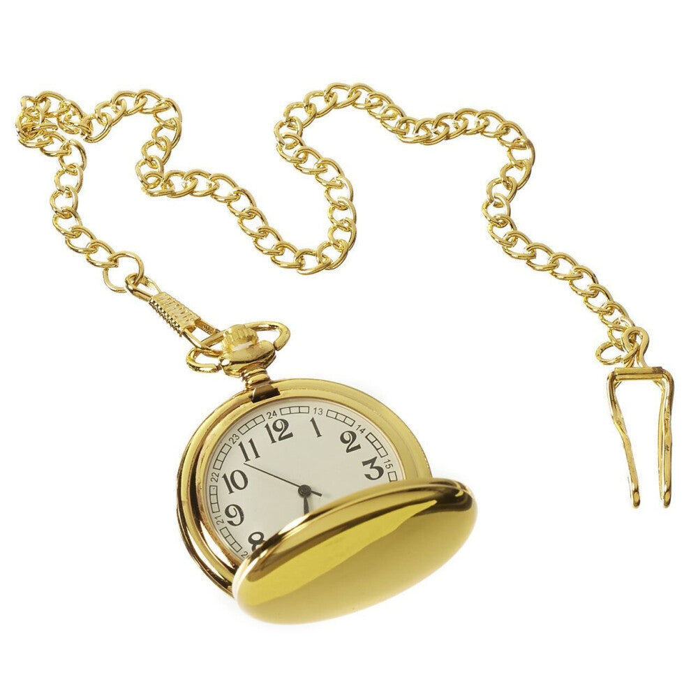 (Gold) Pocket Watch 1920's Peaky Blinders Chain Retro
