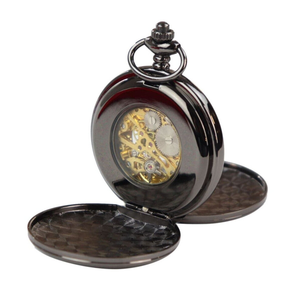 (Black) Mechanical Pocket Watch Peaky Blinders Automatic