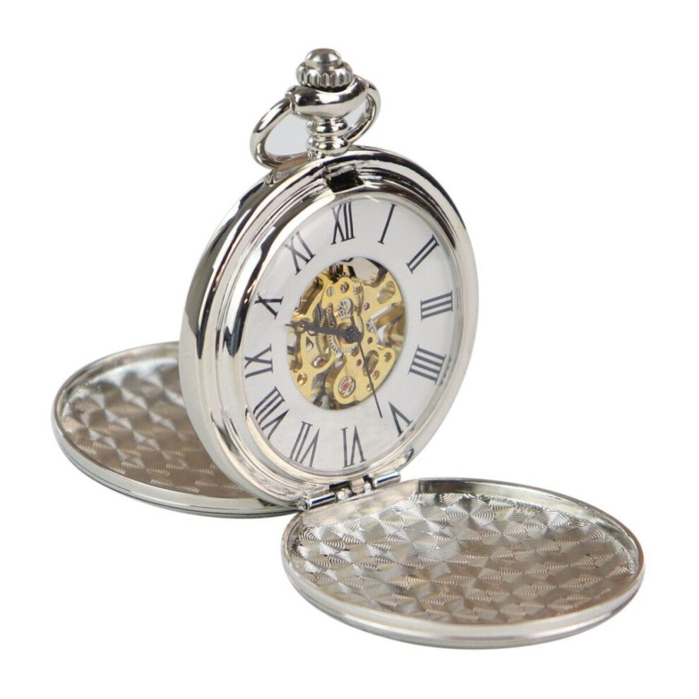 (Silver) Mechanical Pocket Watch Peaky Blinders Automatic