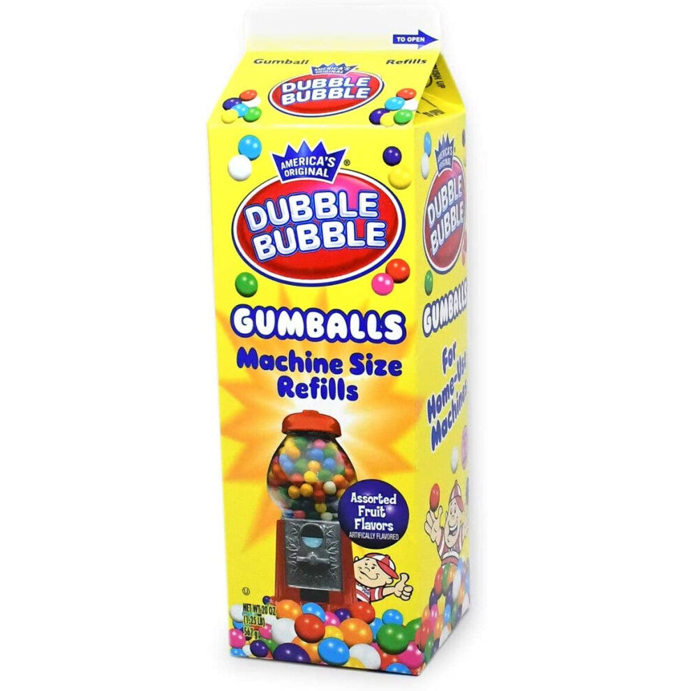 Dubble Bubble Gumballs (Refill Carton)– 1 Box (567 Gram)