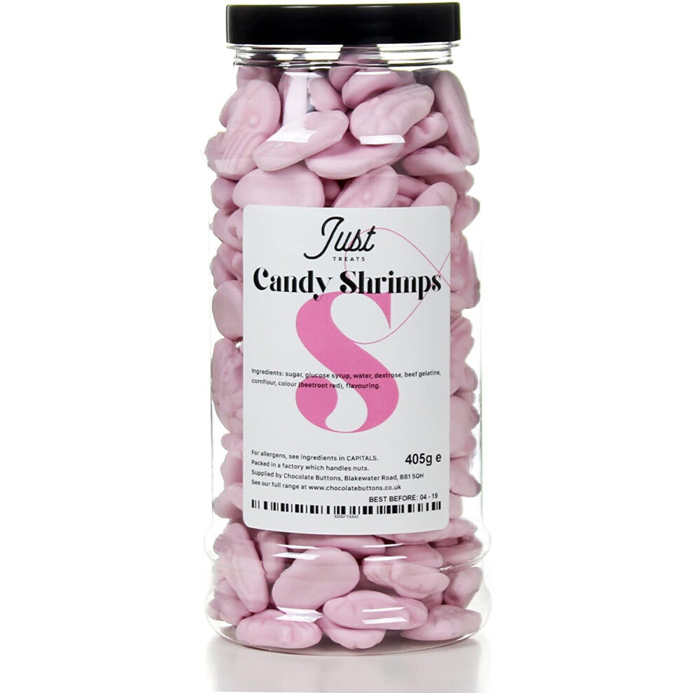 Original Candy Shrimps Gift Jar from The A-Z Retro Sweet Shop Collection