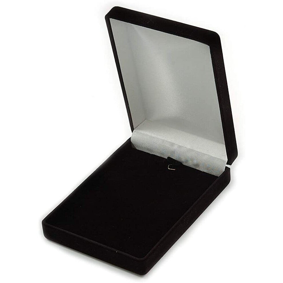 Avalaya Luxury Black Velour Brooch-Pendant-Earring-Hair Accessories Jewellery Box