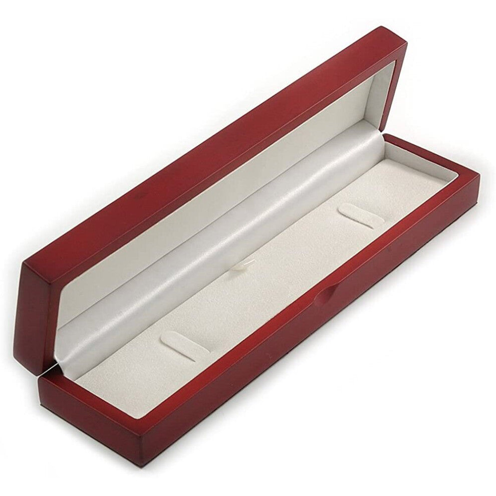 Avalaya Luxury Red Cherry Stylish Matte Wooden Style Box for Bracelets-Pendants