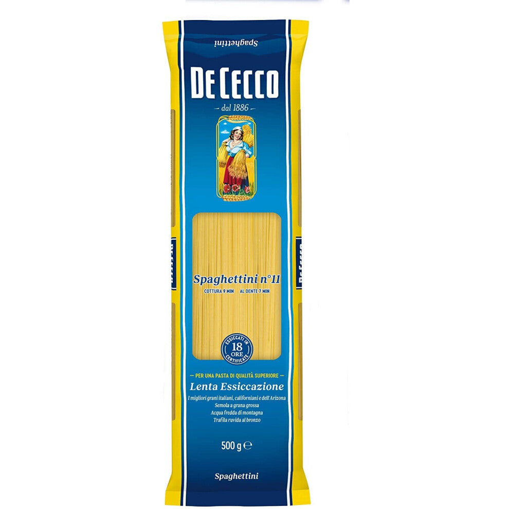 De Cecco Spaghettini n.11 Italian Long Pasta (500g)