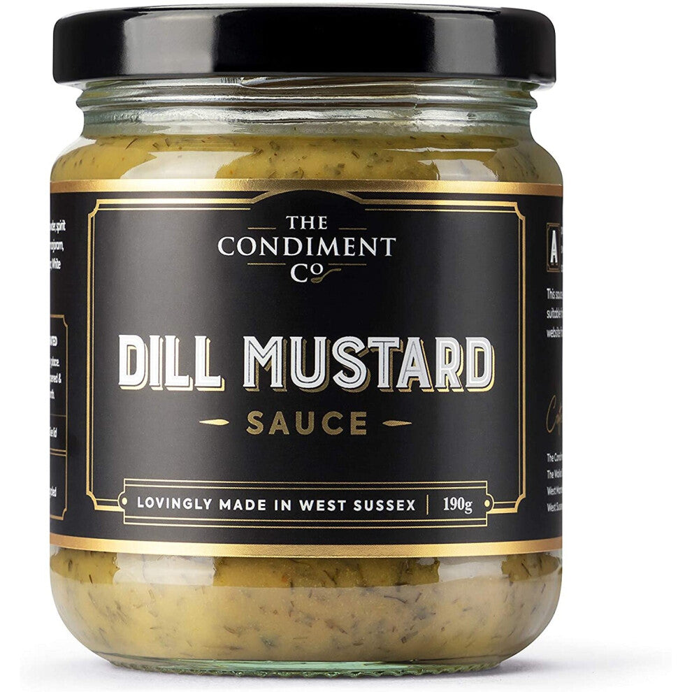 The Condiment Company Sauce, Dill Mustard, 190 Gram