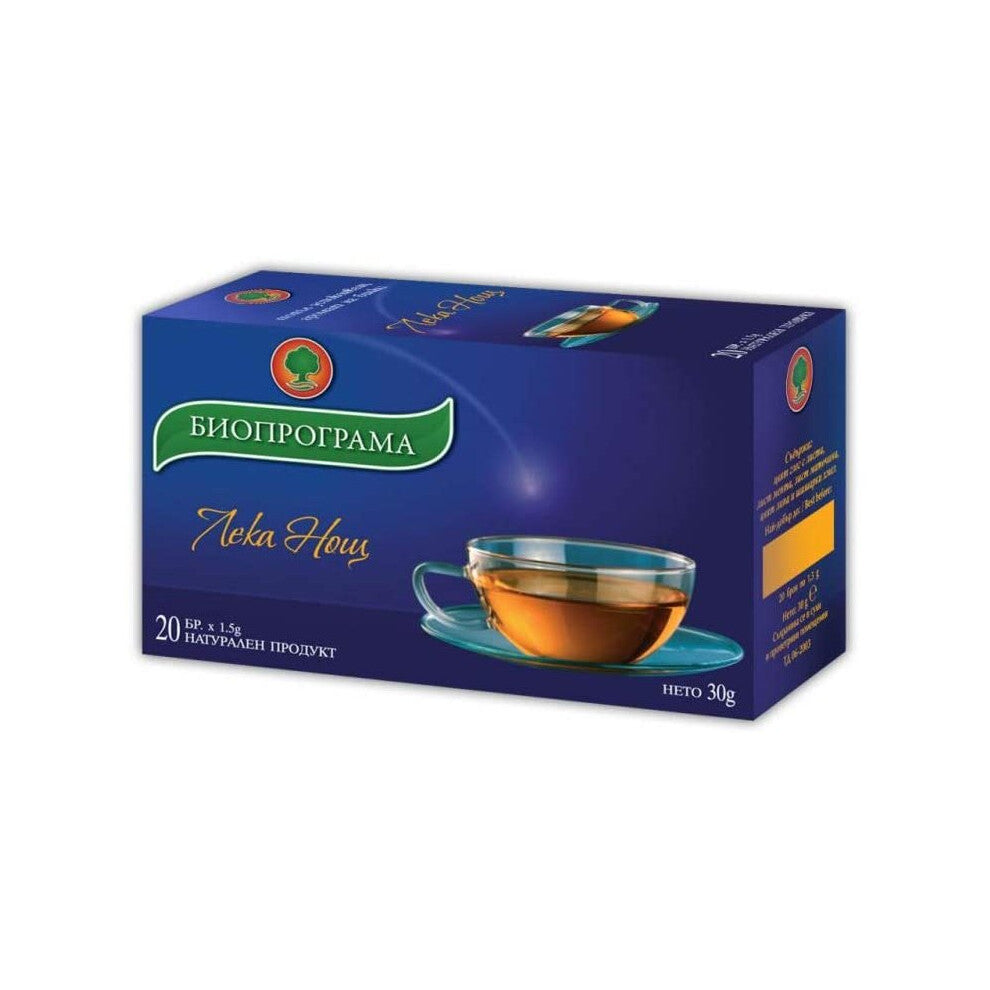 Good Night Tea 20 Bags | Bioprogramme Relaxing Evening Herbal Tea 40g