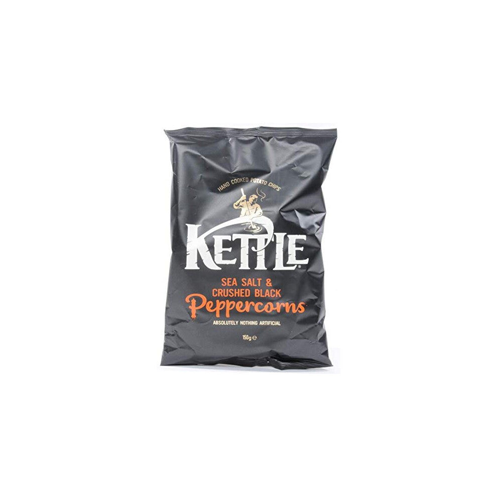 Kettle Chips Share Bags (Sea Salt and Crushed Black Pepper 3 x 150g)