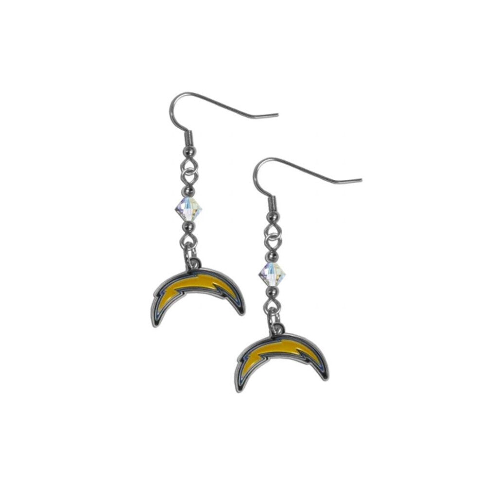 Siskiyou Sports FCE040 NFL San Diego Chargers Crystal Dangle Earrings
