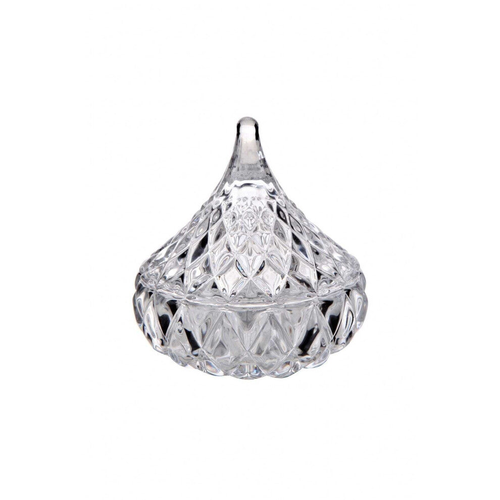 Glass Storage Jewelry Box Sugar Candy Box Luxury Crystal Cookies Bowl  Storage Box SugarLids St