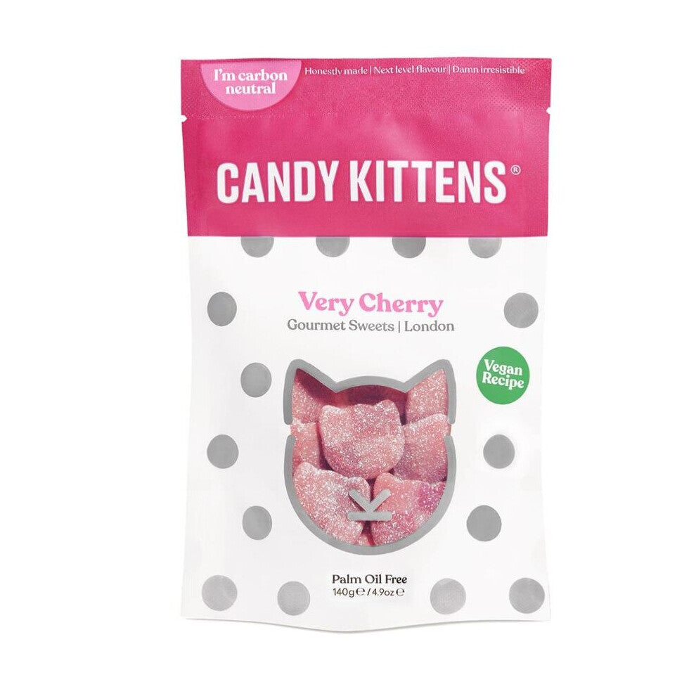 Candy Kitten Very Cherry Gourmet Sweets 140g (Pack of 7)
