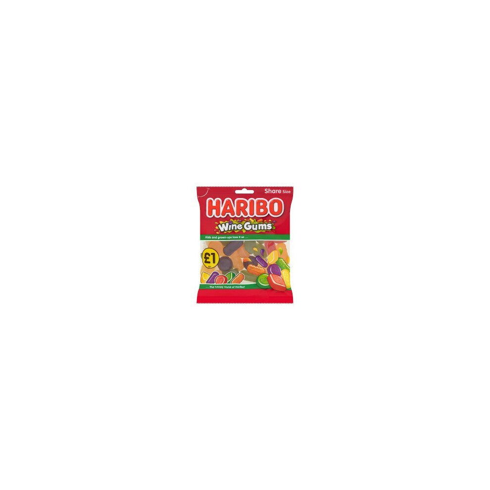 HARIBO Wine Gums Bag 140g (Pack of 12)