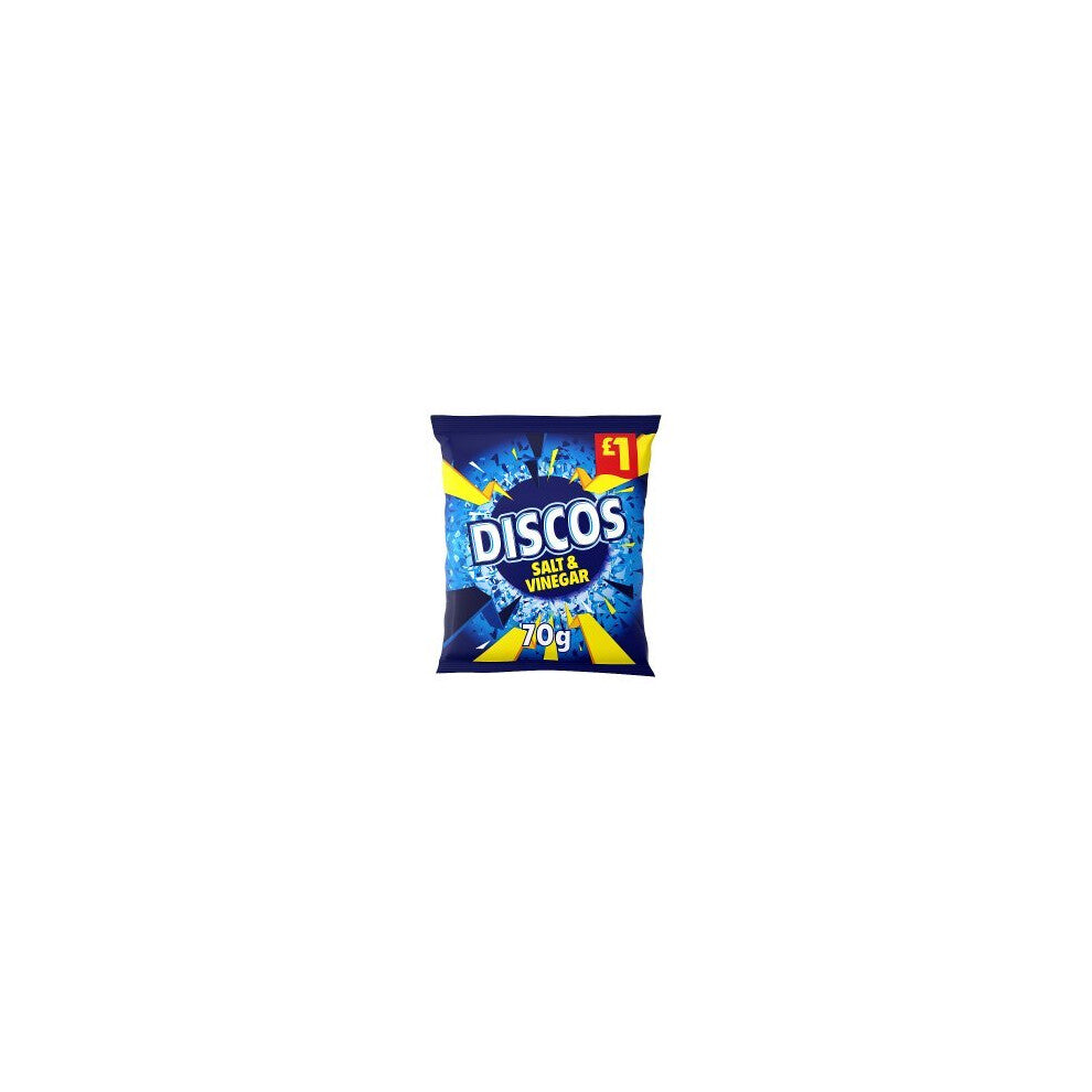 Discos Salt & Vinegar Crisps 70g (Pack of 16)