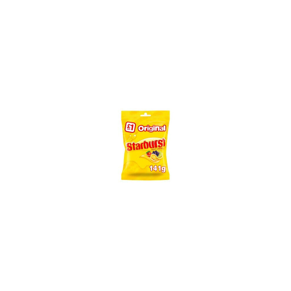 Starburst Original Fruit Chews Sweets  Treat Bag 141g (Pack of 12)