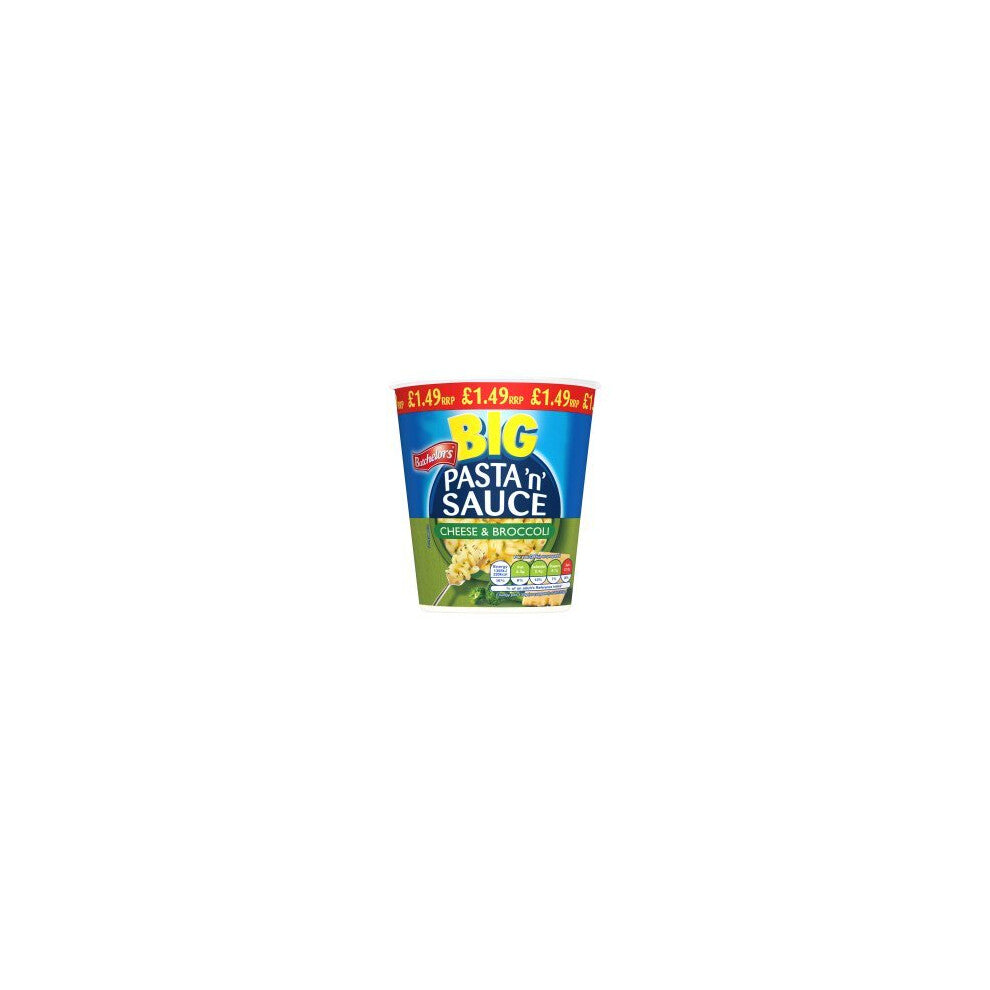 Batchelors Big Pasta 'n' Sauce Cheese & Broccoli 85g (Pack of 4)