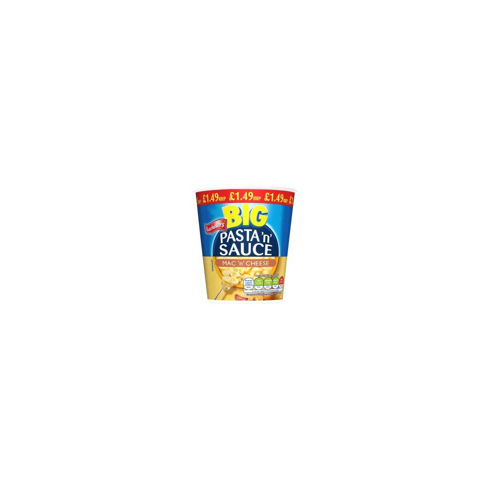 Batchelors Big Pasta 'n' Sauce Mac 'n' Cheese 85g (Pack of 4)