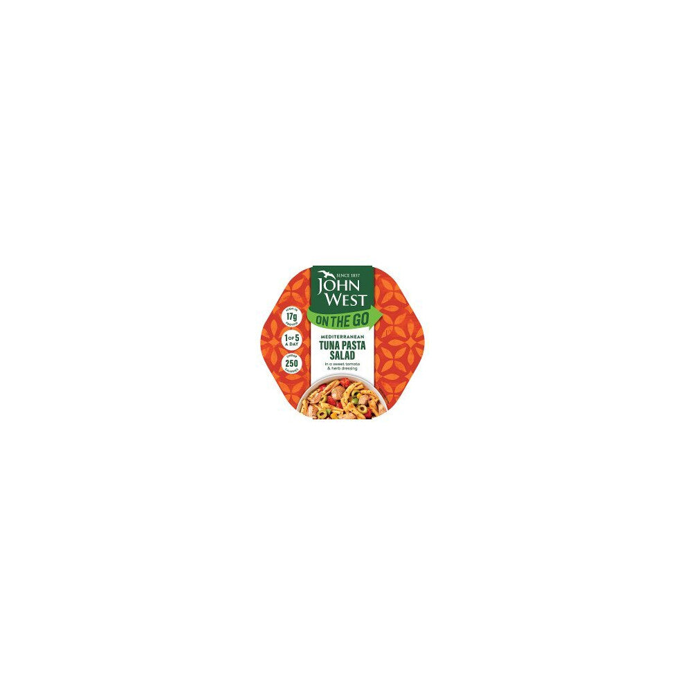 John West On The Go Mediterranean Tuna Pasta Salad 220g (Pack of 6)
