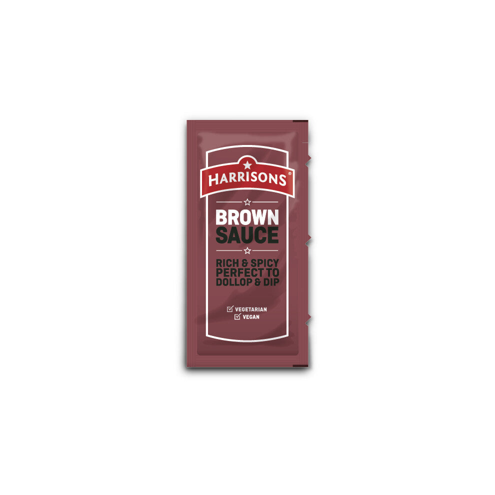 Harrisons Finest Brown Sauce Sachets 200 x 10g