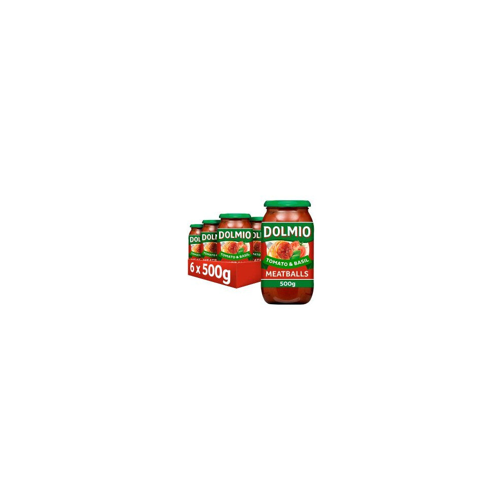 Dolmio Meatball Tomato and Basil Pasta Sauce 500g (Pack of 6)
