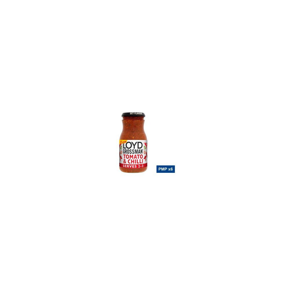 Loyd Grossman Tomato & Chilli Sauce 350g (Pack of 6)