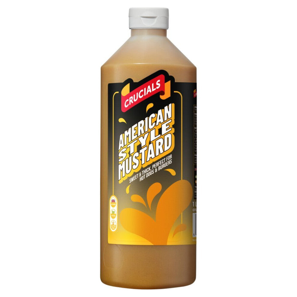 Crucials American Style Mustard, Dip, Dressing 1 Litre (Pack of 1)