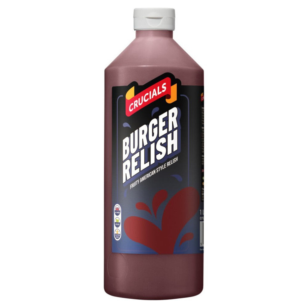 Crucials Burger Relish, Dip, Sauce 1 Litre (Pack of 1)