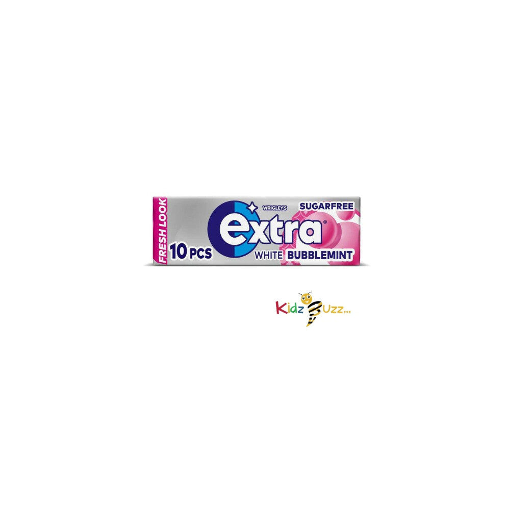 (Pack of 30) Extra White Chewing Gum, Sugar Free Bubblemint