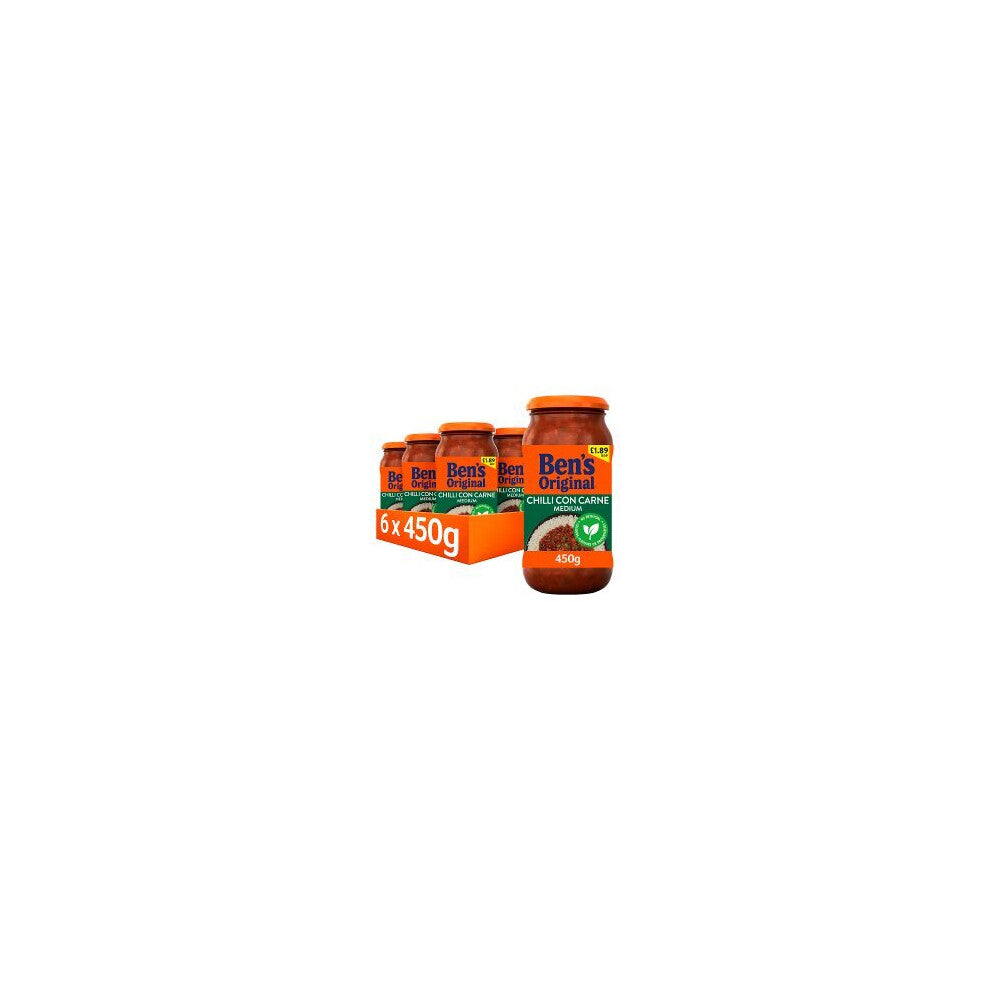 Bens Original Medium Chilli Con Carne Sauce 450g (Pack of 6)