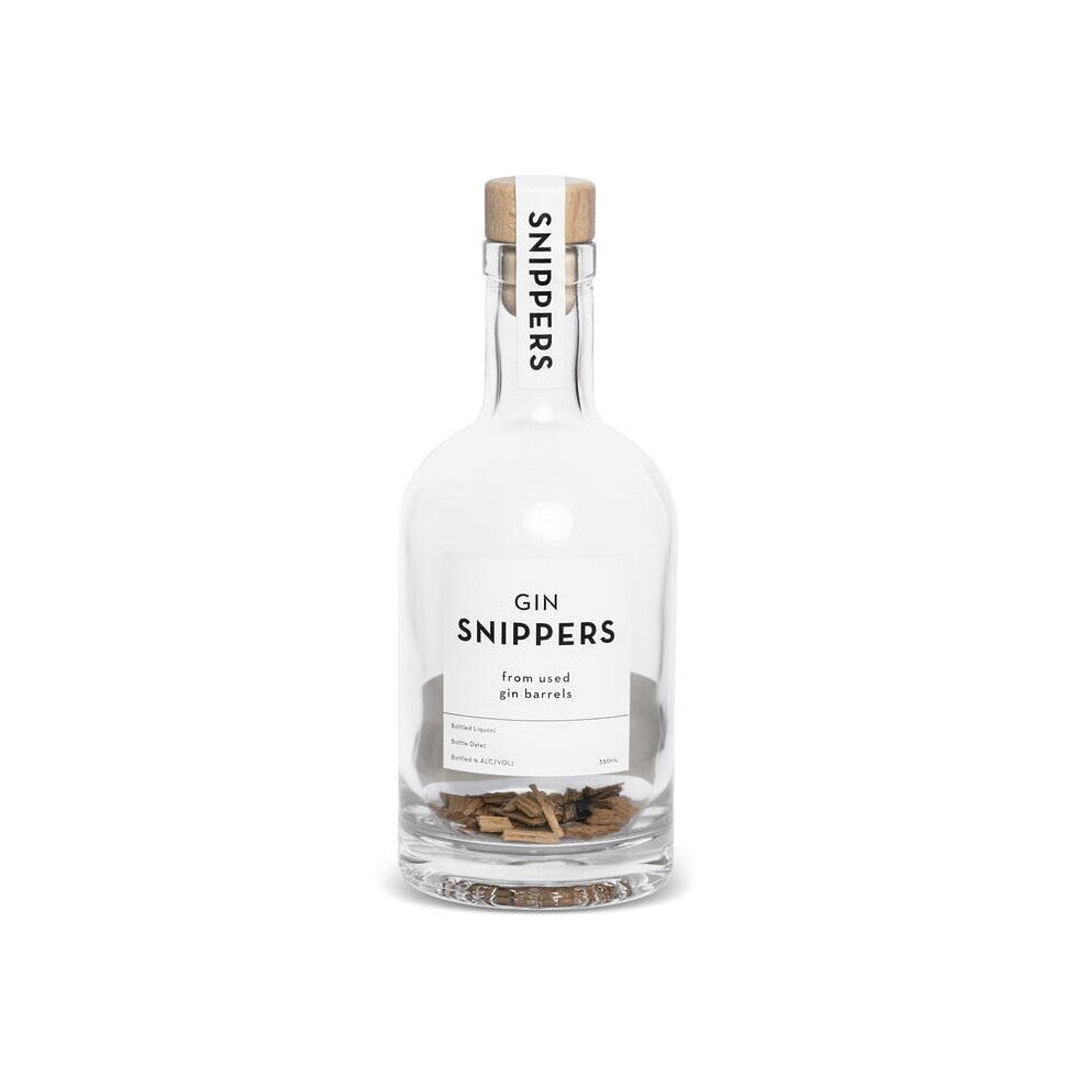 Snippers Homemade Liquor Woodchip Flavour Infused Gin Bottle 350ml