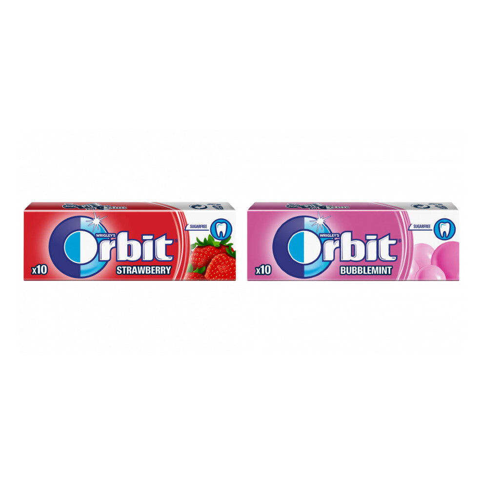 Mix Pack of Wingley's Orbit Strawberry & Bubblemint