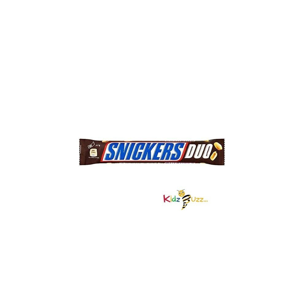 Snickers Duo 2x41.7g (83.4g) - Free from artificial colours, flavours or preservatives; Suitable for vegetarians & Kosher KLBD-D